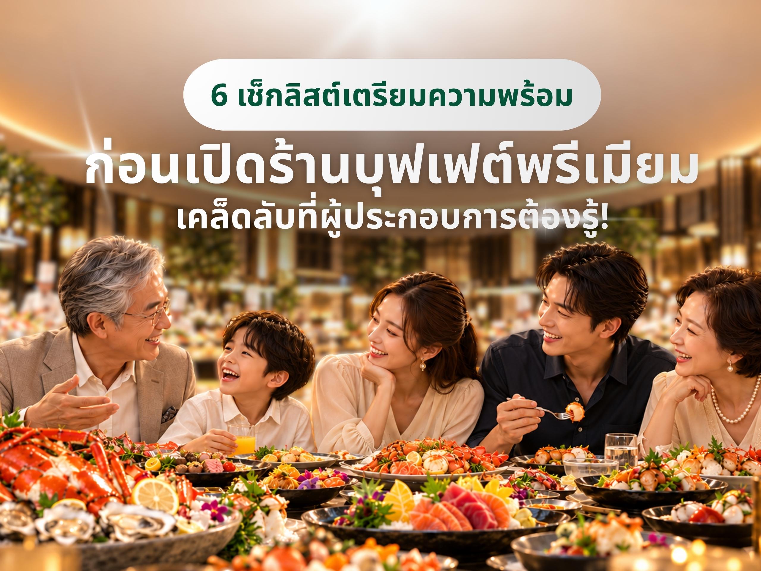 6 เช็กลิสต์เตรียมความพร้อมก่อนเปิดร้าน "บุฟเฟต์พรีเมียม" เคล็ดลับที่ผู้ประกอบการต้องรู้!