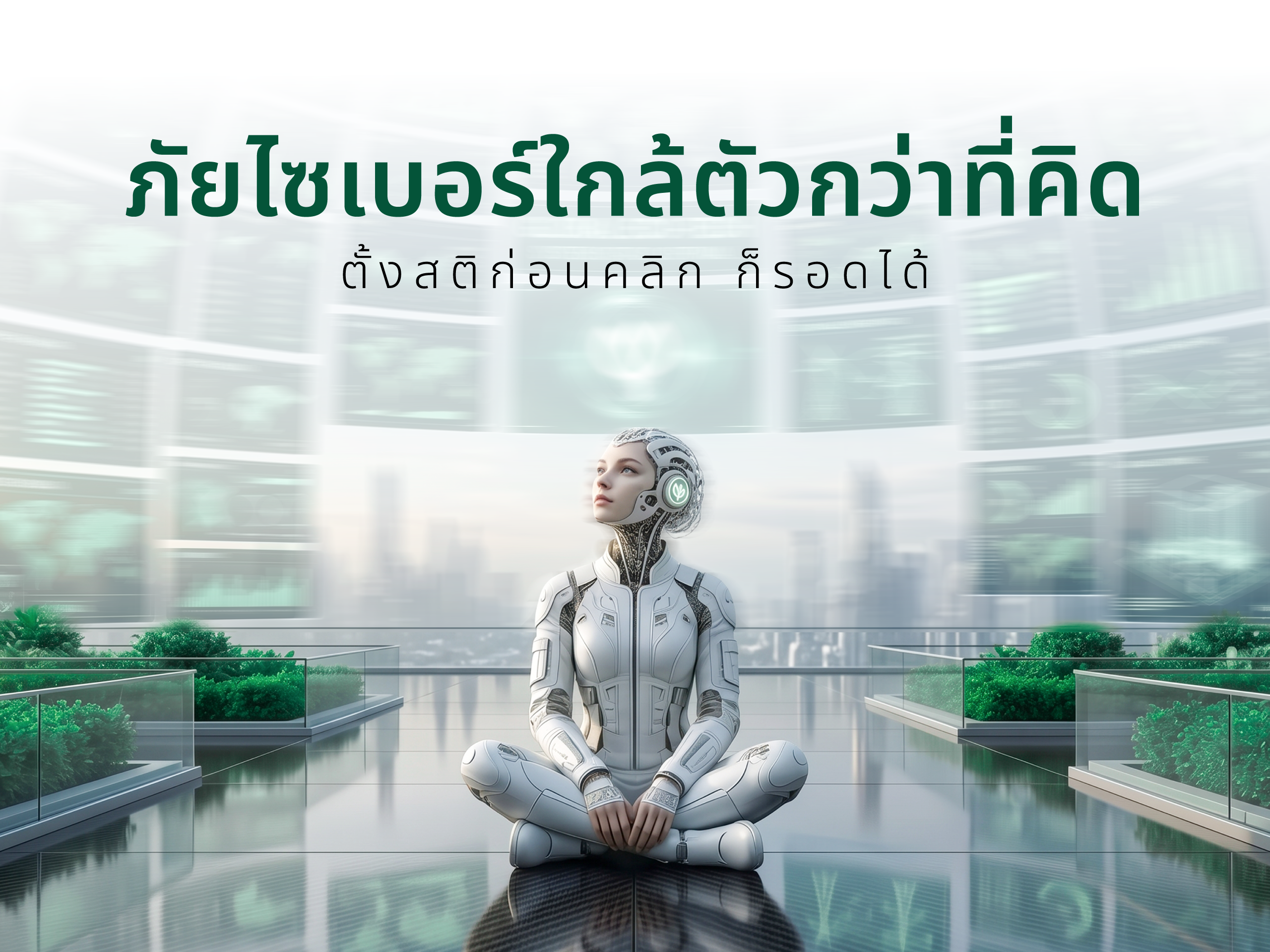 ภัยไซเบอร์ใกล้ตัวกว่าที่คิด แค่ "ตั้งสติก่อนคลิก" ก็รอดได้